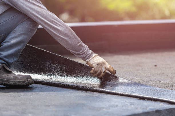 Professional Exterior Waterproofing technician working in Lutherville Timonium, MD